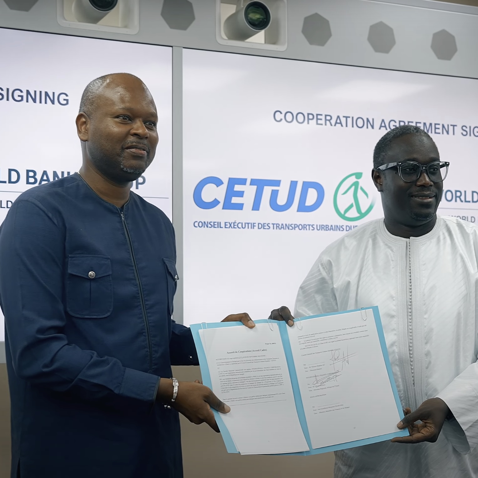 Signature d’un accord cadre entre le CETUD et la IFC (International Finance Society)