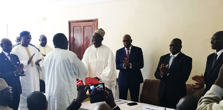 Passation de service entre le président sortant du CETUD Ousmane Thiam et le président entrant Amadou Saïdou Ba